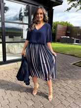 The Dove - Two-Tone Crinkle Dress